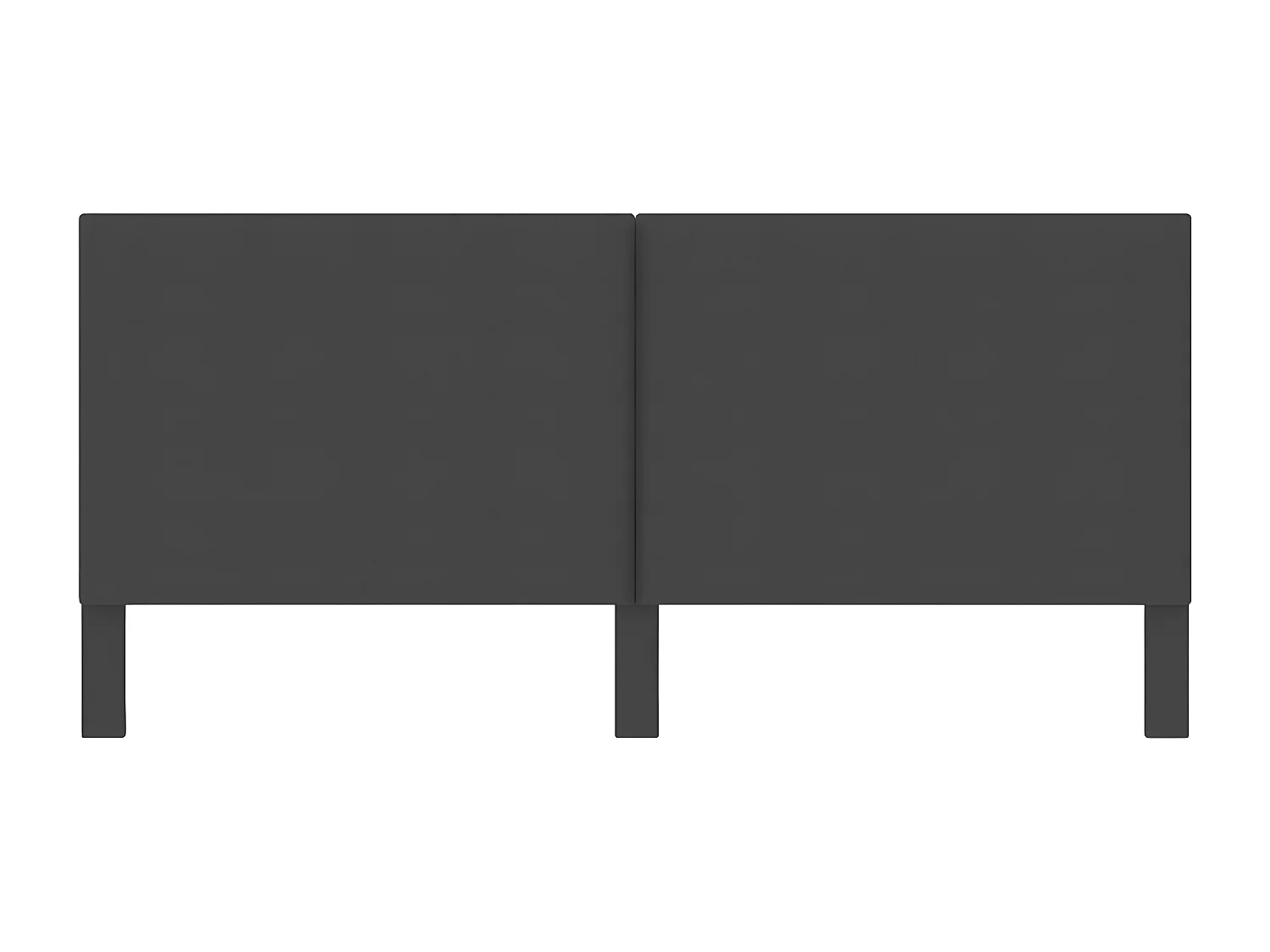 Kopfteil Dunkelgrau Stoff 200×200 cm