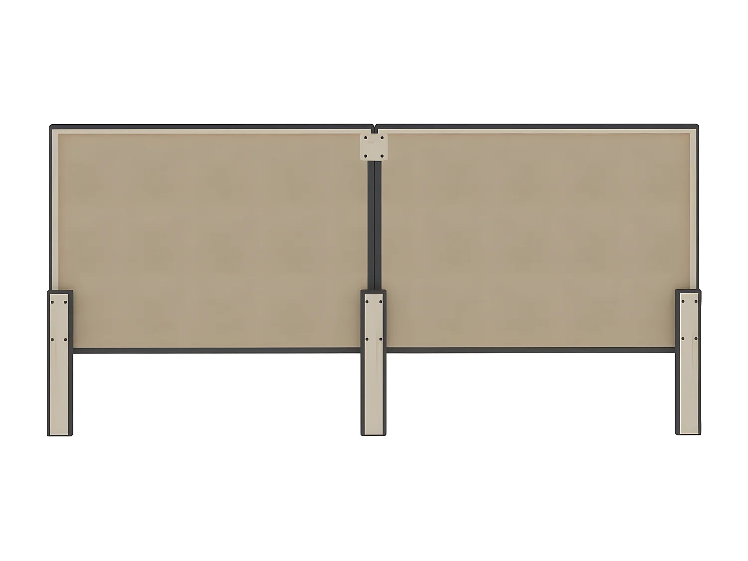 Kopfteil Dunkelgrau Stoff 200×200 cm