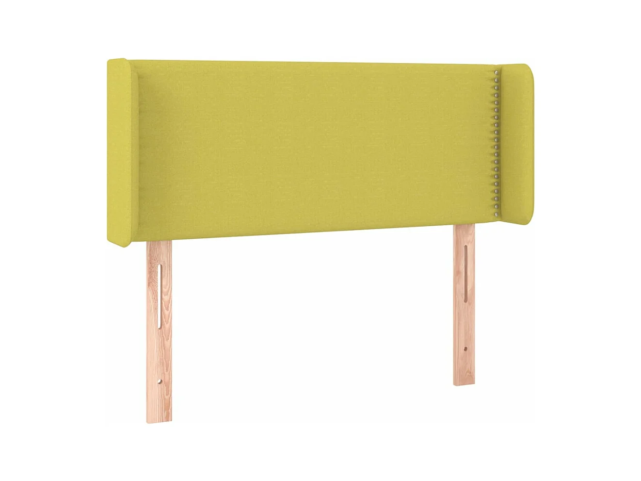 Cabecero con LED de tela verde 93x16x78/88 cm