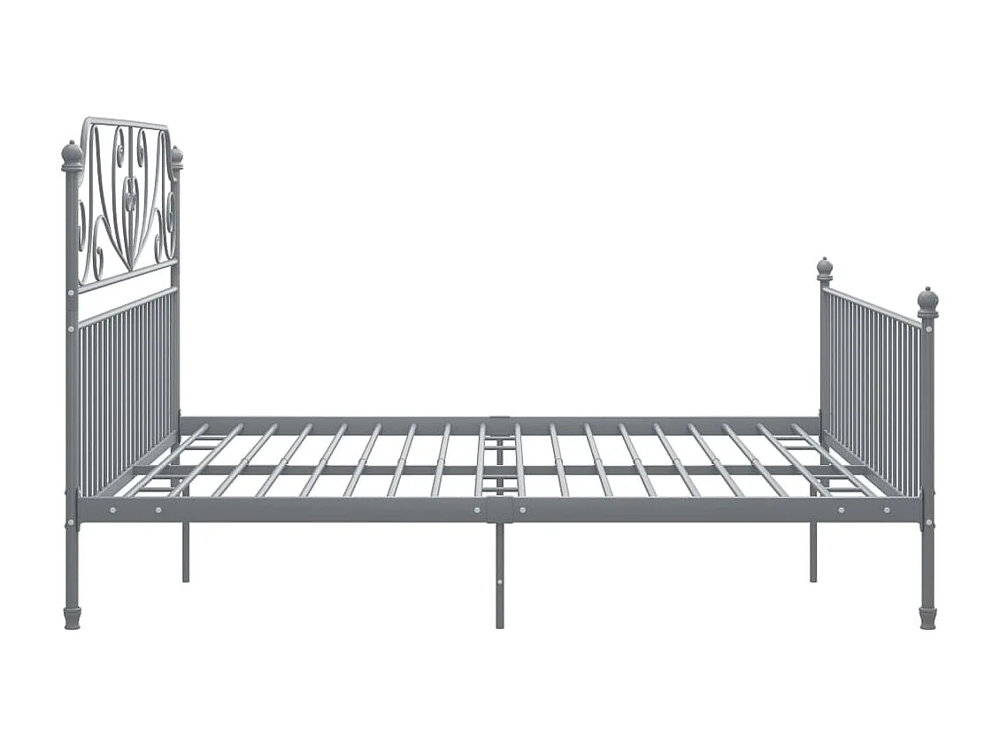 Bettgestell Grau Metall 180x200 cm
