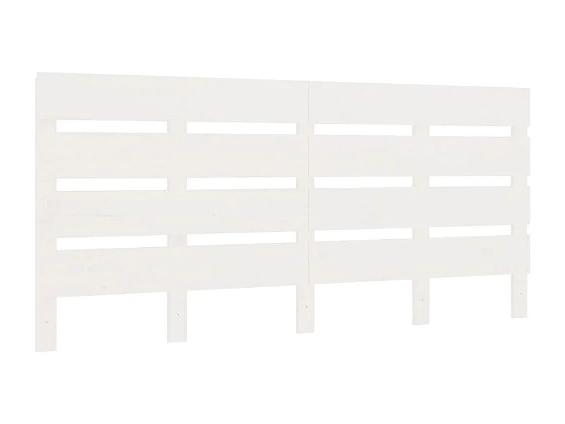 Cama sem colchão 160x200 cm madeira de pinho maciça branco