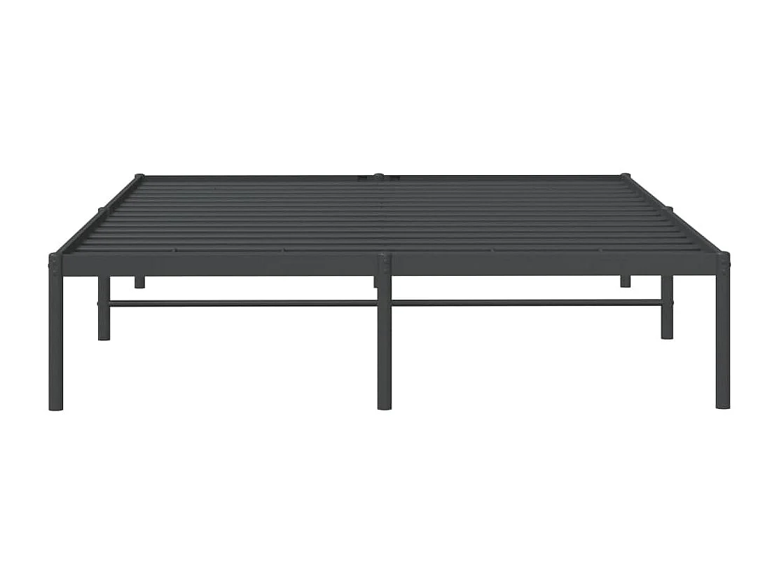 Bettgestell Metall Schwarz 160x200 cm