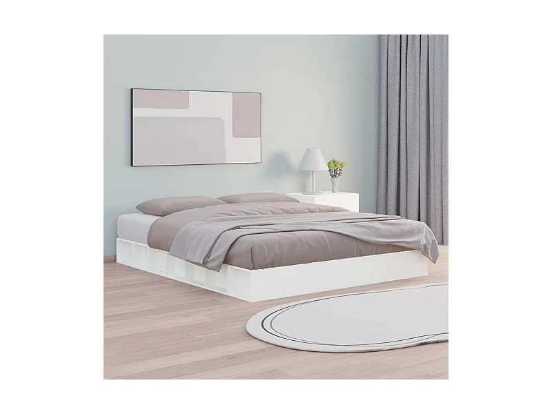 Giroletto Bianco 160x200 cm in Legno Massello