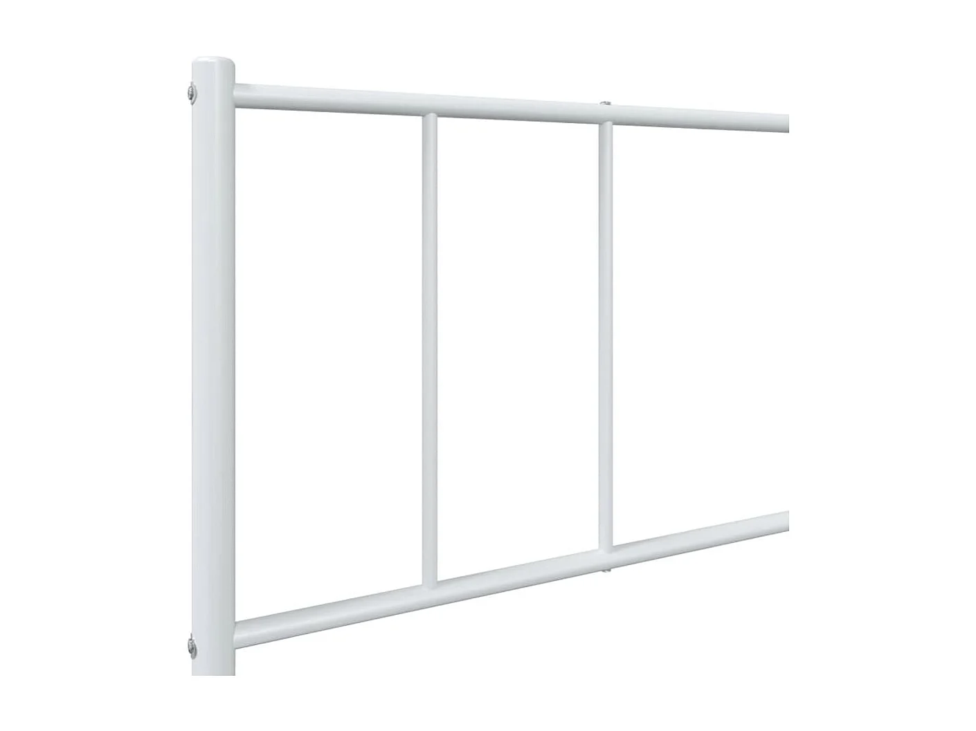 Estrutura de cama com cabeceira 100x190 cm metal branco