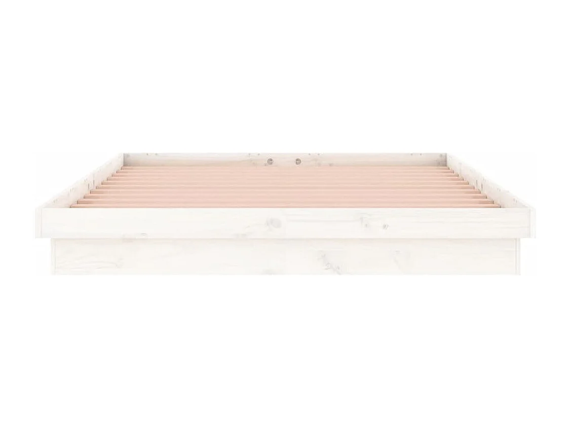 Giroletto LED Bianco 140x190 cm in Legno Massello