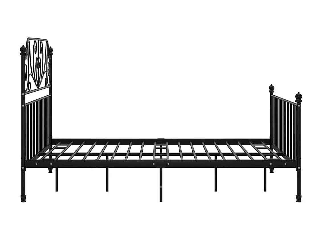 Bettgestell Schwarz Metall 160x200 cm