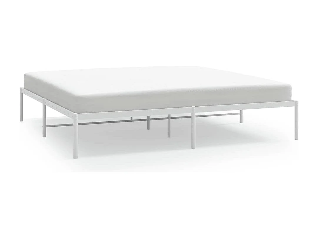 Bedframe metaal wit 183x213 cm