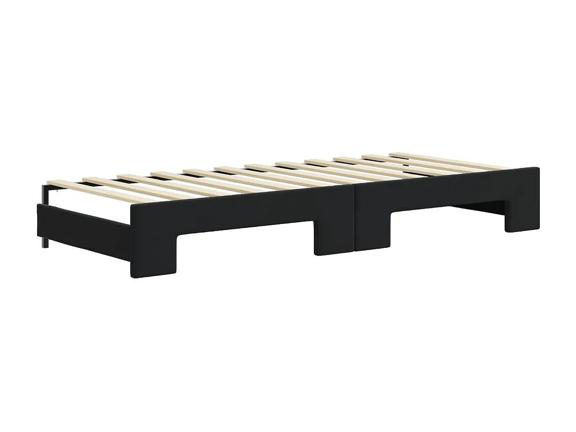 Lit de jour avec gigogne sans matelas 80x200 cm