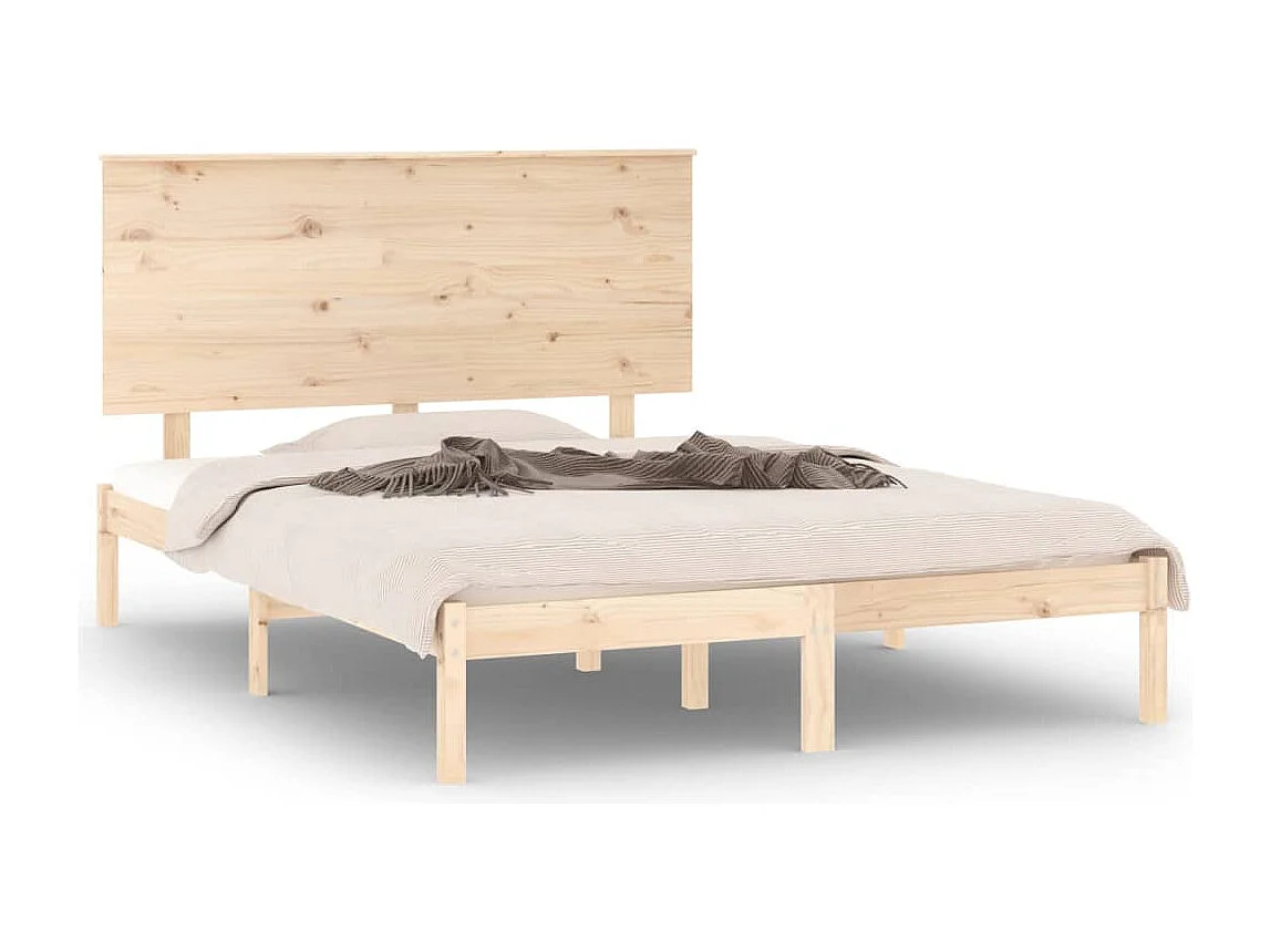 Bedframe zonder matras massief grenenhout 140x200 cm