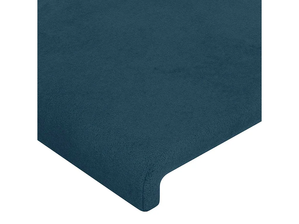 Cabeceros terciopelo azul oscuro 200x5x78/88 cm