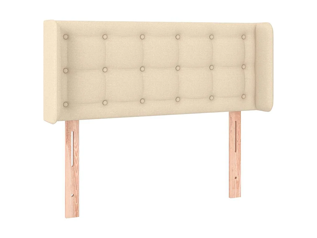 Tête de lit à LED Crème 103x16x78/88 cm Tissu