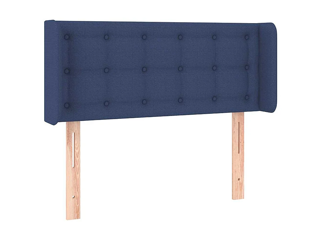 Hoofdbord LED 83x16x78/88 cm stof blauw