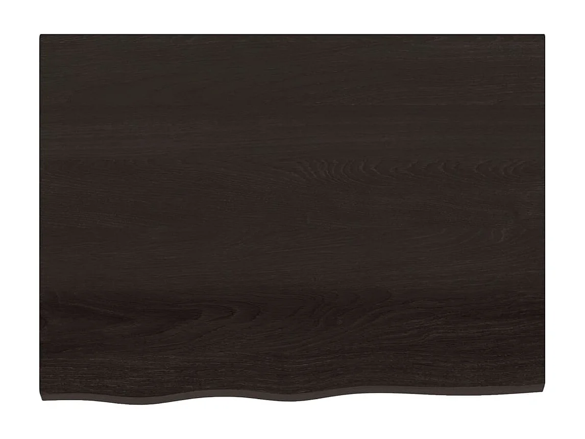 Estante de pared madera roble tratada marrón oscuro 80x60x2 cm