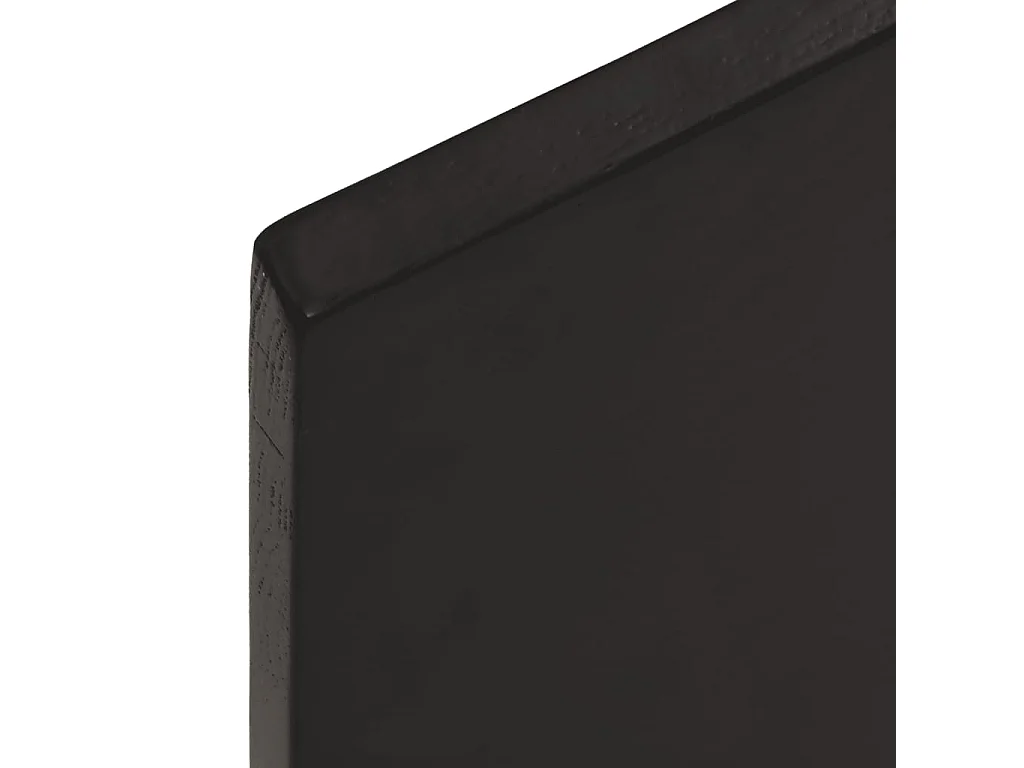 Étagère murale marron foncé 100x10x2cm bois chêne massif traité