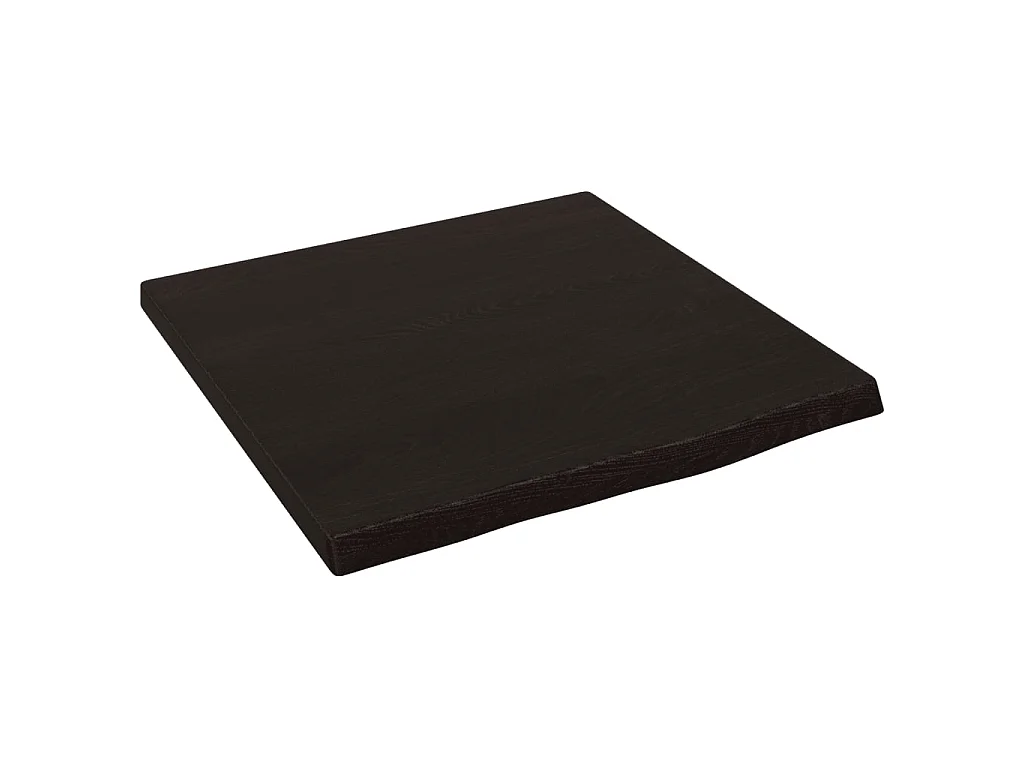 Estante de pared madera roble tratada marrón oscuro 40x40x2 cm