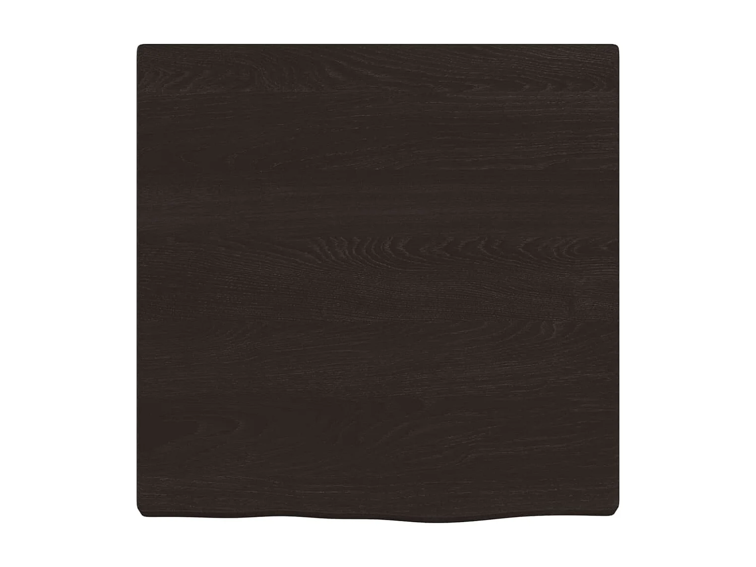 Estante de pared madera roble tratada marrón oscuro 40x40x2 cm