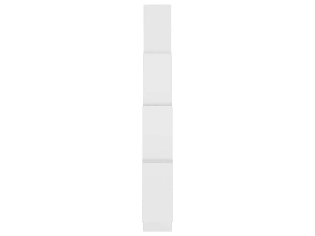Wandschap kubus 90x15x119 cm bewerkt hout wit