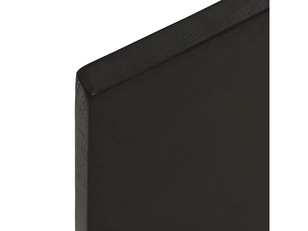 Étagère murale marron foncé 80x10x2 cm bois chêne massif traité