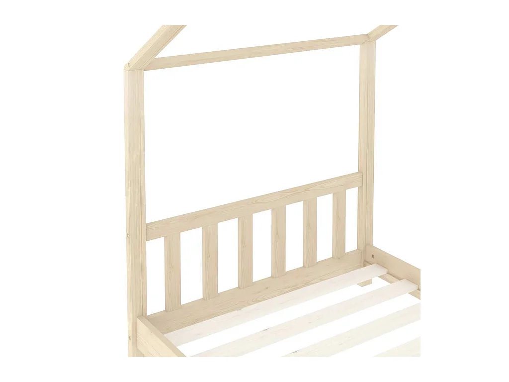 Cadre de lit d'enfant Bois de pin massif 70x140 cm