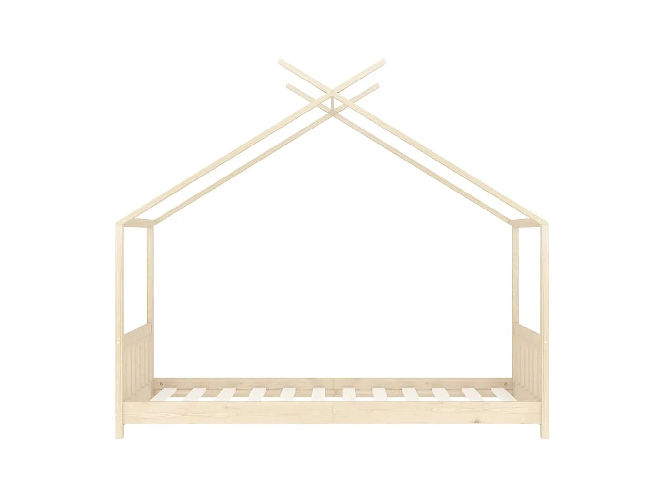 Cadre de lit d'enfant Bois de pin massif 70x140 cm