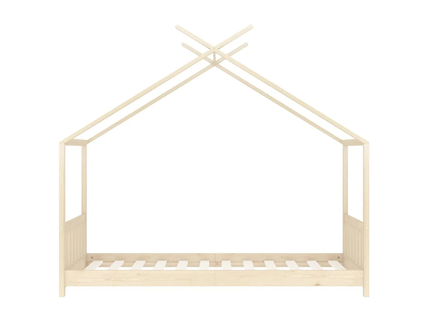 Kinderbedframe massief grenenhout 70x140 cm