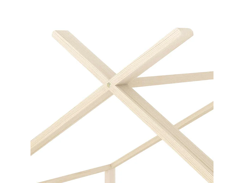 Kinderbedframe massief grenenhout 70x140 cm