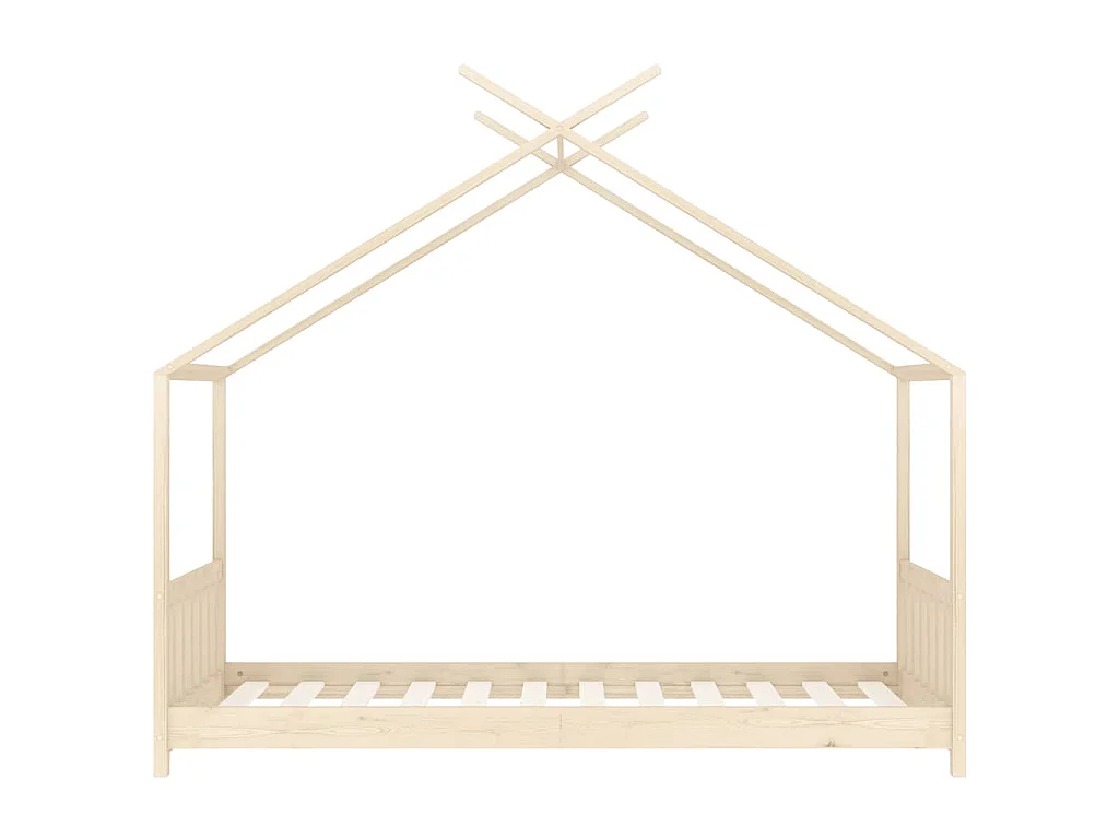 Cadre de lit d'enfant Bois de pin massif 70x140 cm