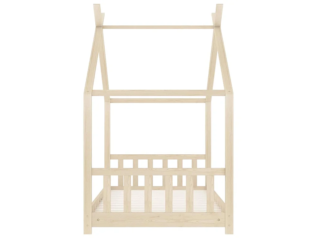 Cadre de lit d'enfant Bois de pin massif 70x140 cm
