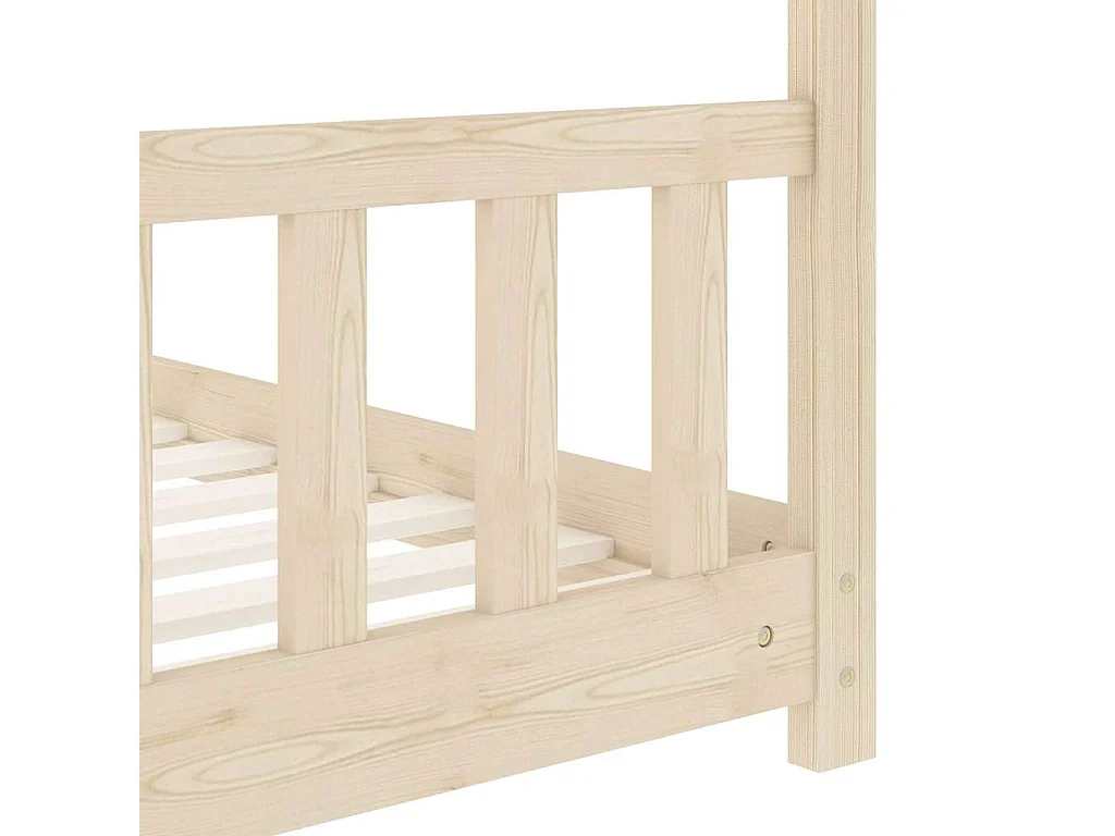 Cadre de lit d'enfant Bois de pin massif 70x140 cm