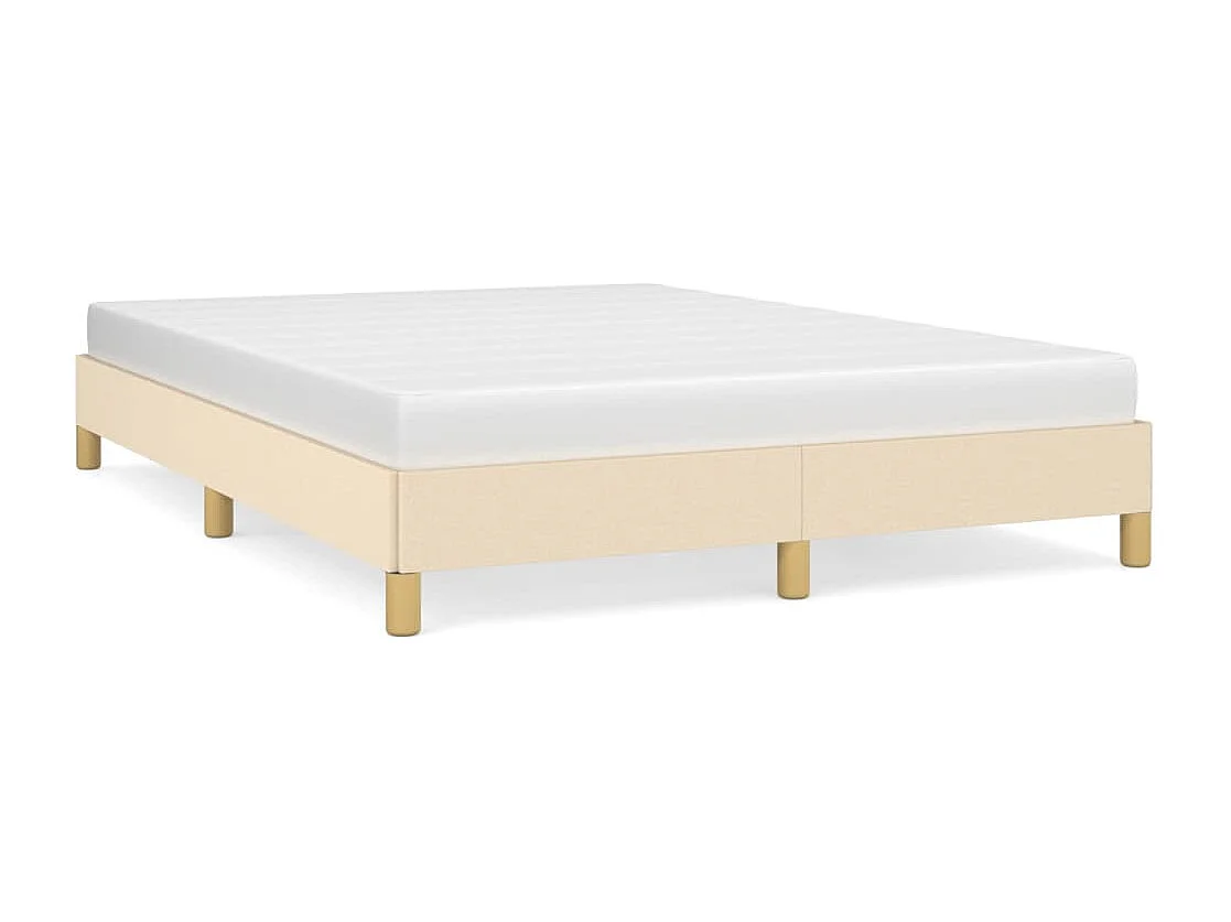 Giroletto senza Materasso Crema 140x200 cm in Tessuto