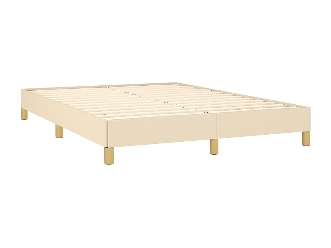 Giroletto senza Materasso Crema 140x200 cm in Tessuto