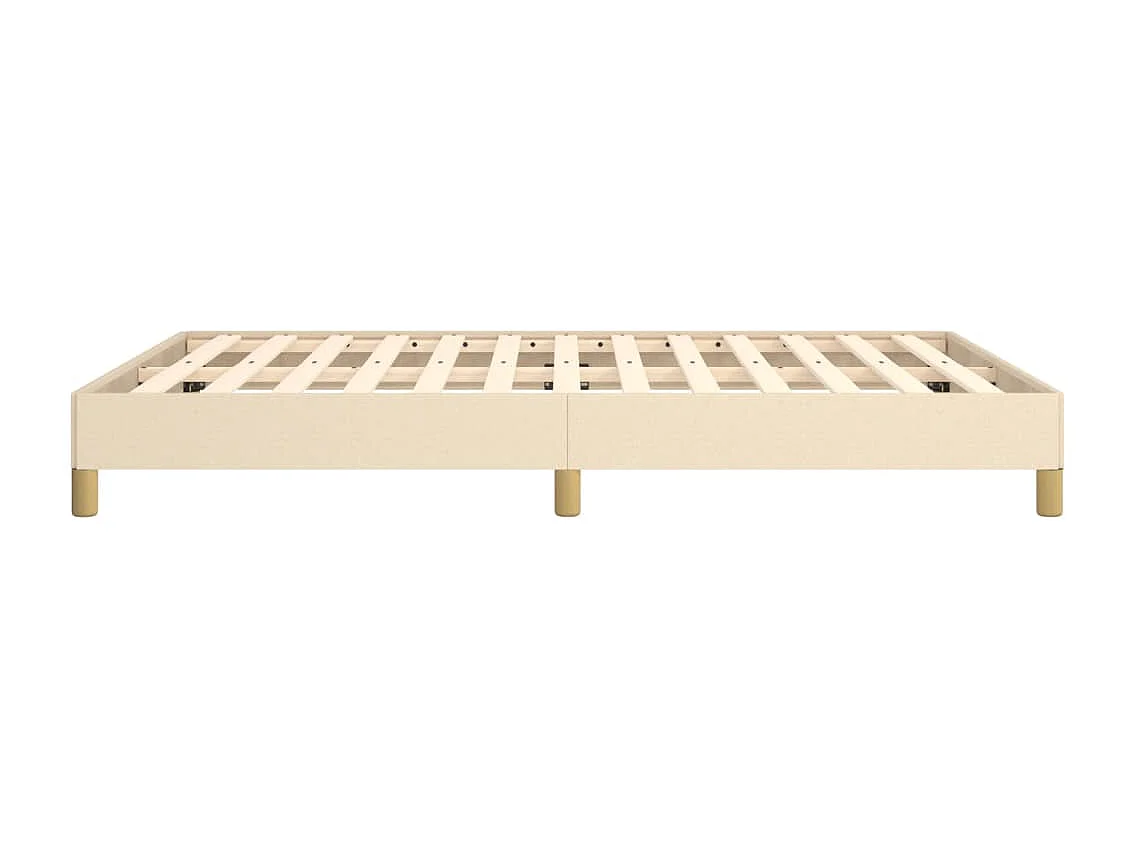Giroletto senza Materasso Crema 140x200 cm in Tessuto
