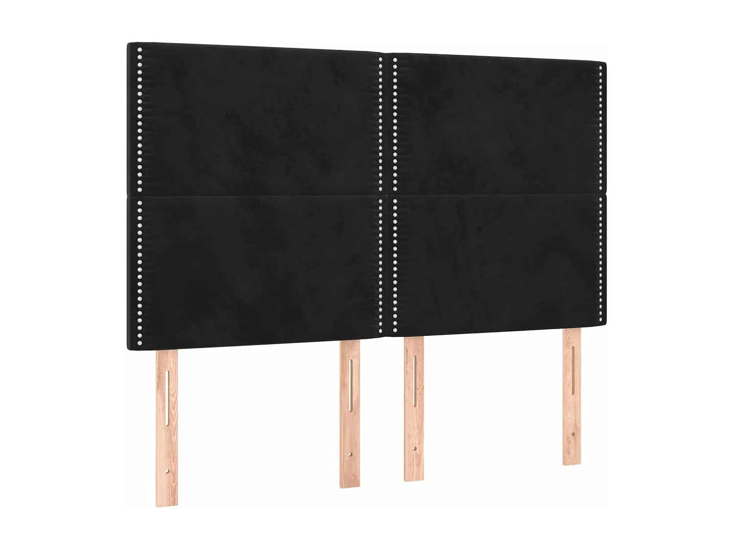 Bettgestell ohne Matratze Schwarz 140x190 cm Samt