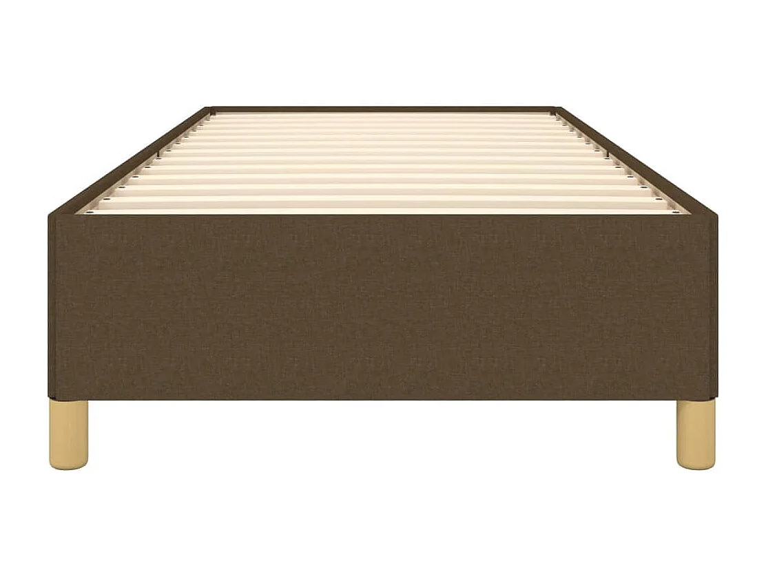 Giroletto senza Materasso Marrone Scuro 90x200 cm Tessuto
