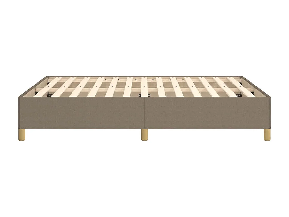 Cadre de lit sans matelas taupe 140x200 cm tissu