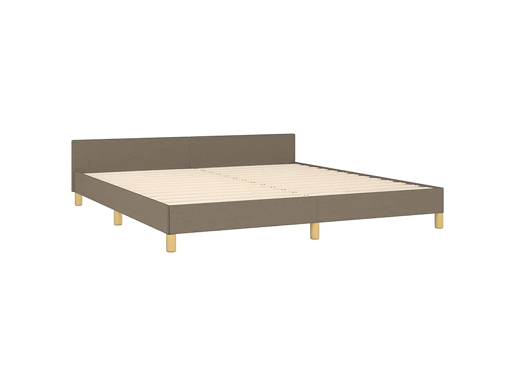 Giroletto senza Materasso Tortora 160x200 cm in Tessuto