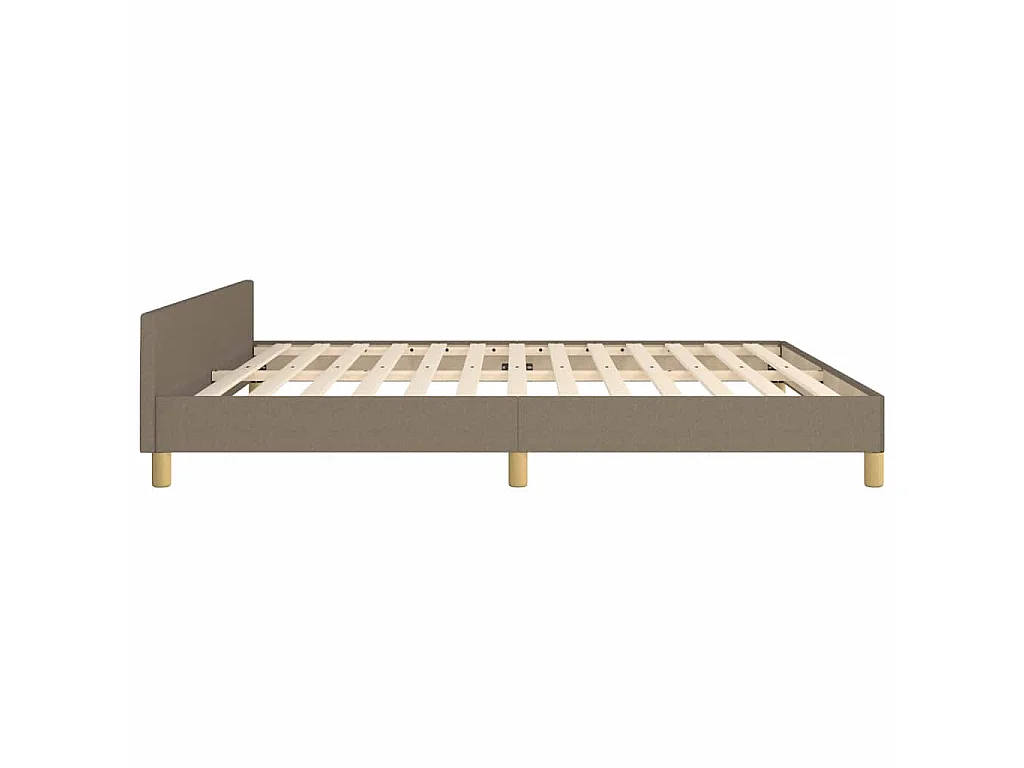 Giroletto senza Materasso Tortora 160x200 cm in Tessuto