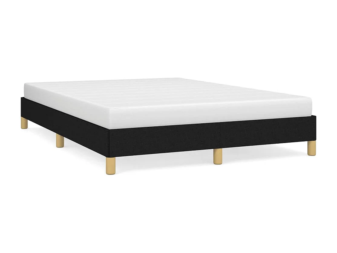 Bedframe zonder matras stof zwart 160x200 cm