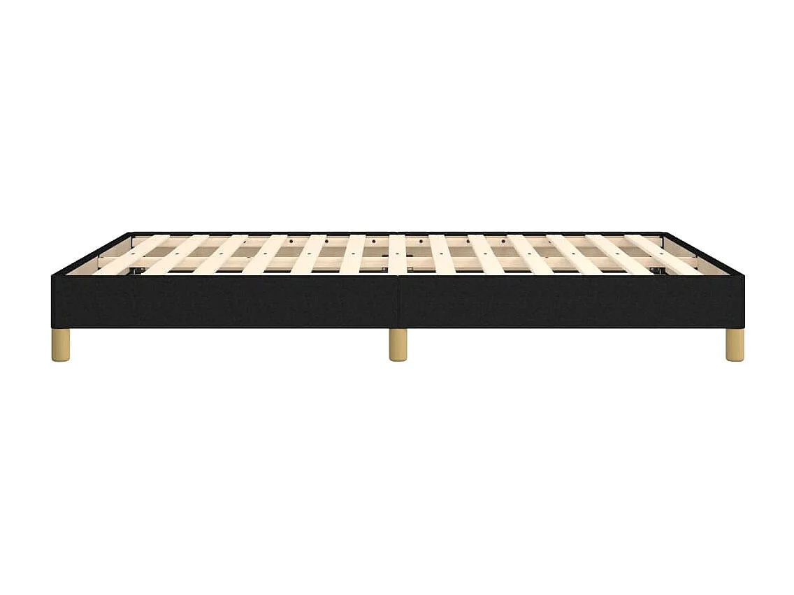 Bedframe zonder matras stof zwart 160x200 cm