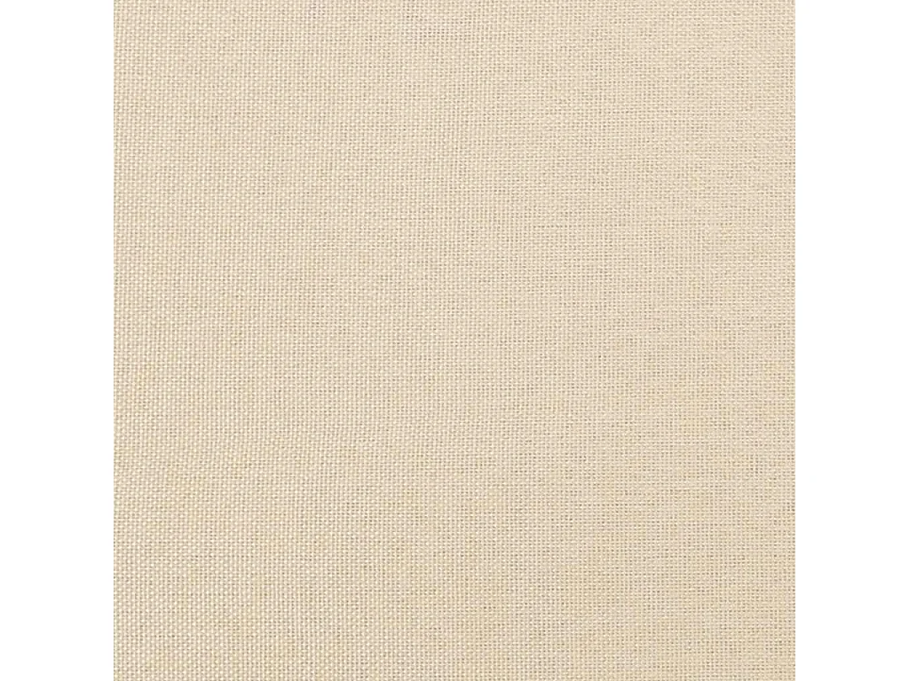 Bettgestell ohne Matratze Creme 100x200 cm Stoff
