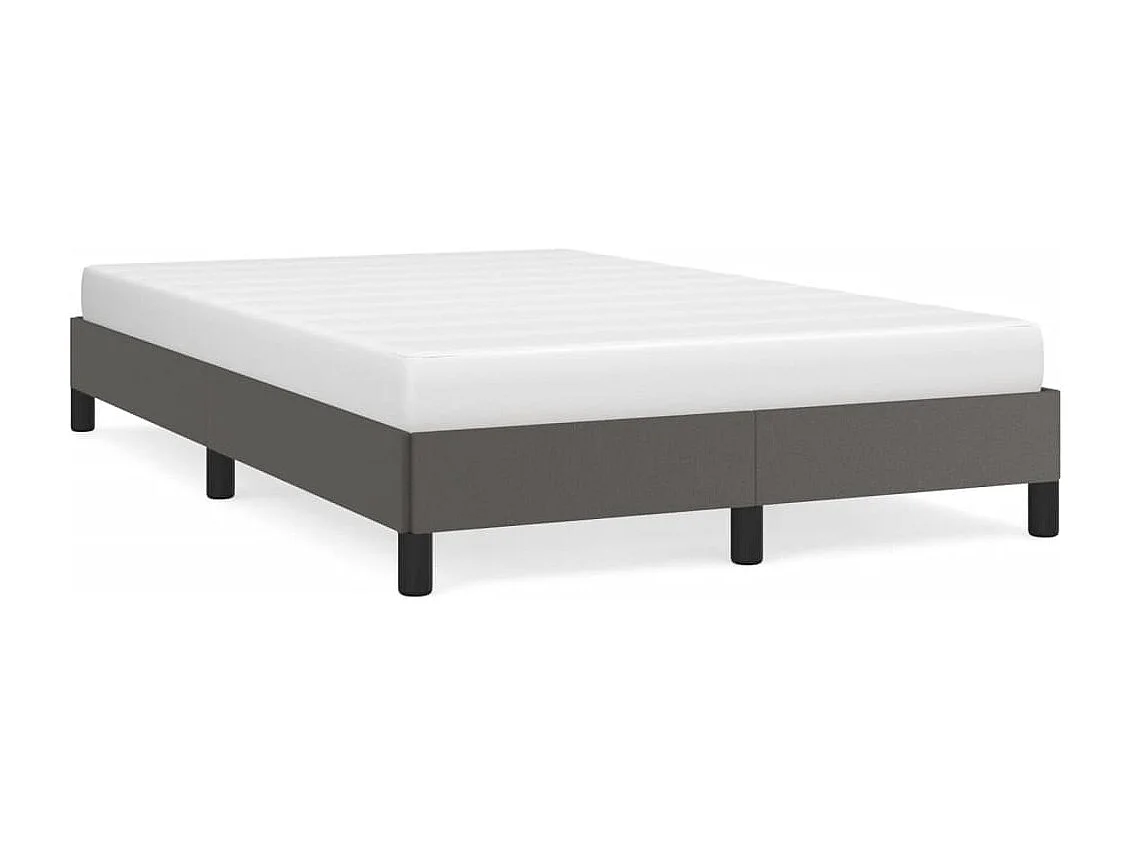 Cadre de lit sans matelas gris 120x200 cm similicuir