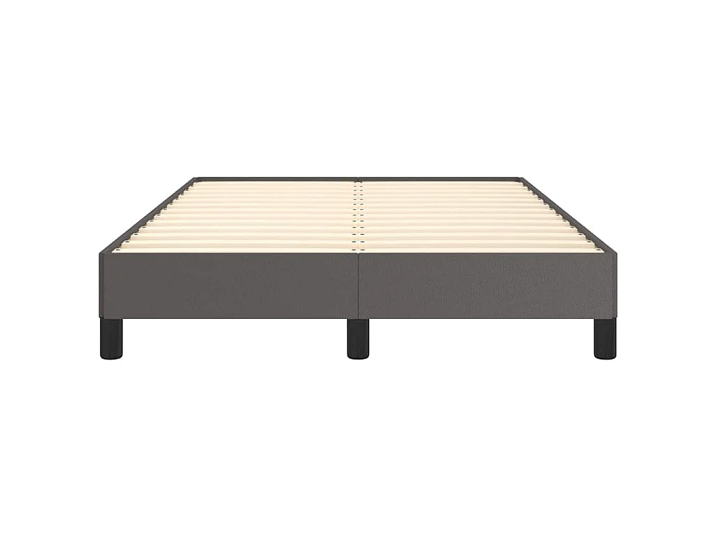 Cadre de lit sans matelas gris 120x200 cm similicuir
