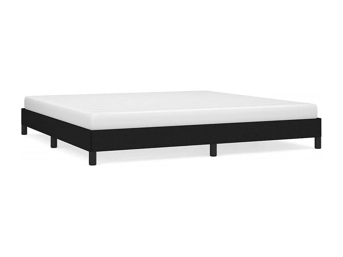 Bedframe zonder matras stof zwart 200x200 cm