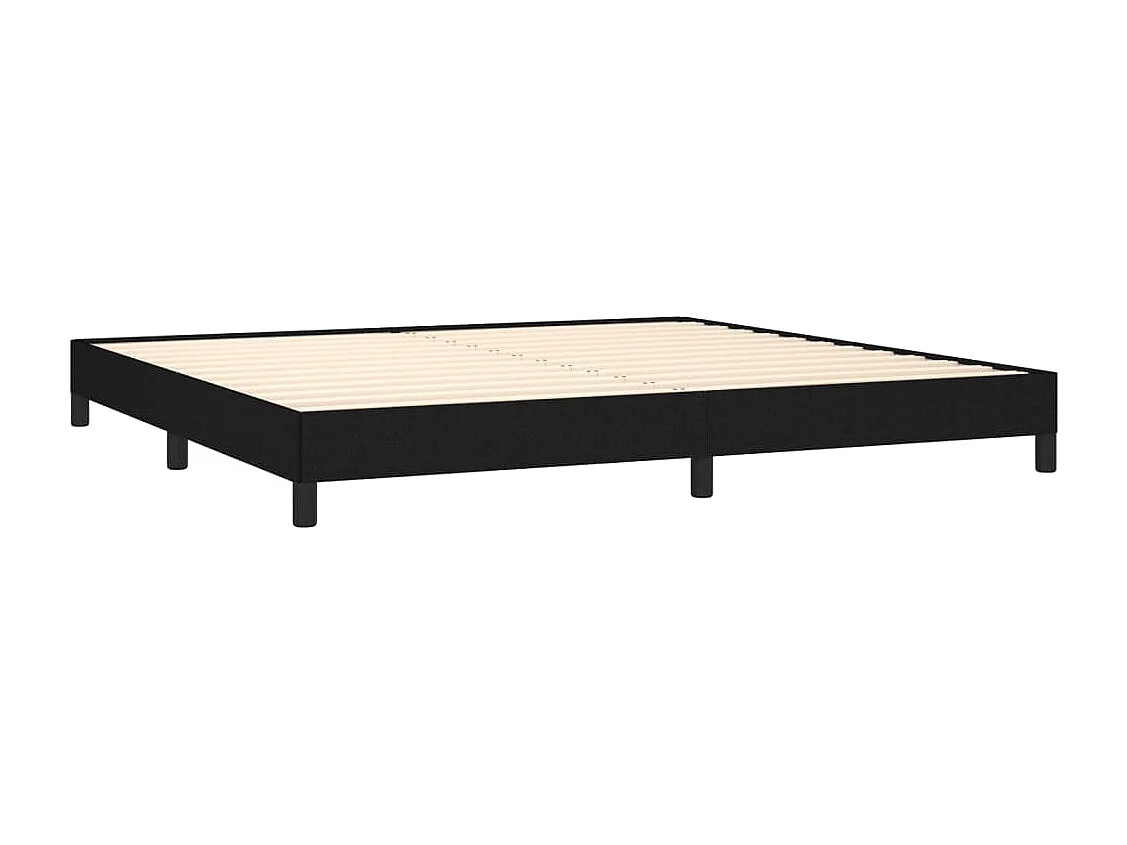 Bedframe zonder matras stof zwart 200x200 cm
