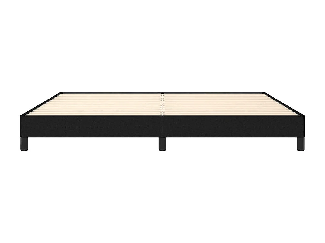 Bedframe zonder matras stof zwart 200x200 cm