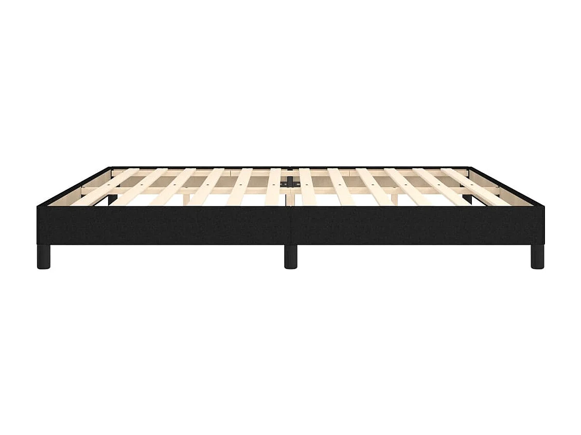 Bedframe zonder matras stof zwart 200x200 cm