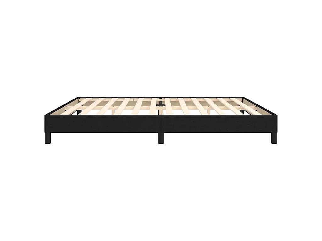 Cadre de lit sans matelas noir 200x200 cm tissu