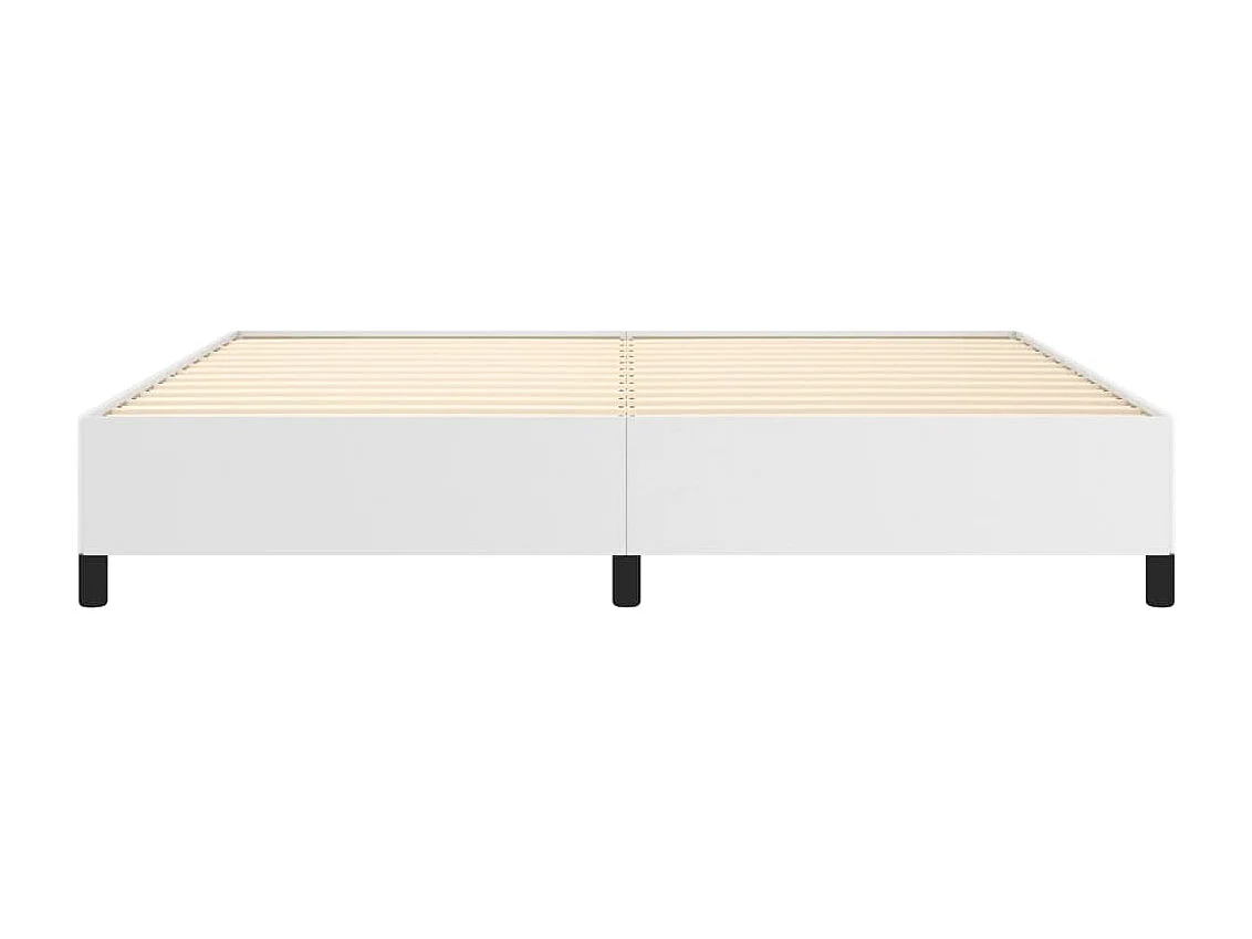 Bedframe kunstleer wit 200x200 cm
