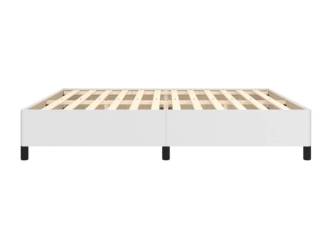 Bedframe kunstleer wit 200x200 cm
