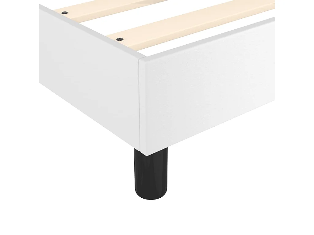 Bedframe kunstleer wit 200x200 cm